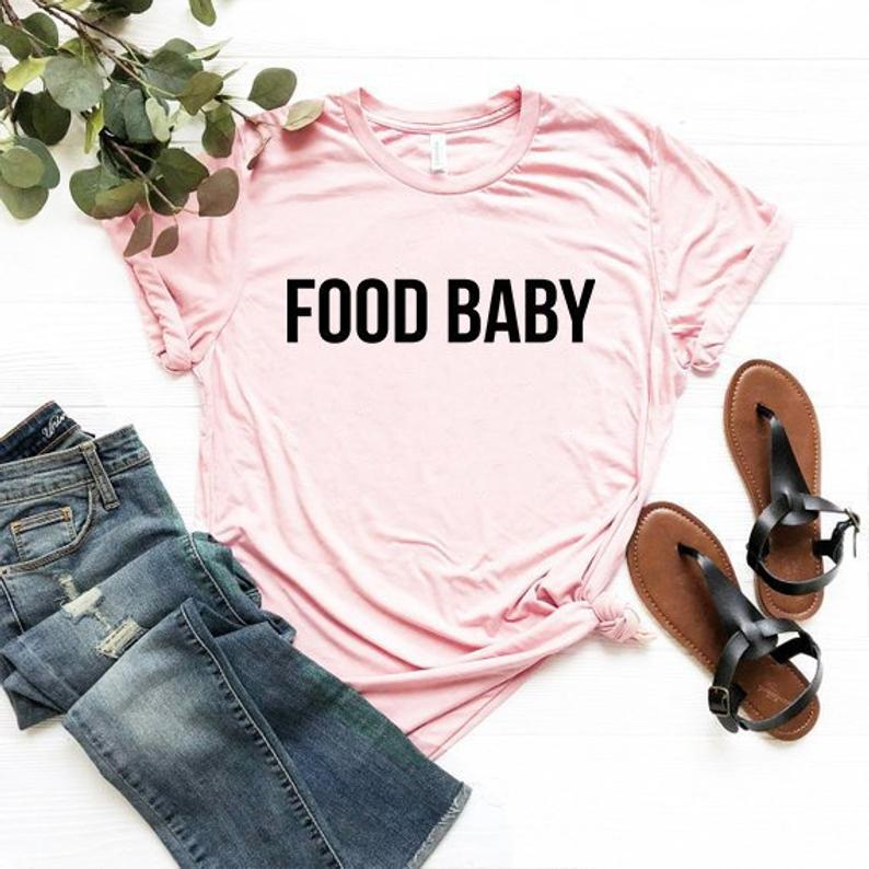 Baby Food Age - Sugarbaby-ママと赤ちゃんの妊娠発表シャツ,90年代の美的服,面白いピンクのトップス,送料無料,新しいコレクション