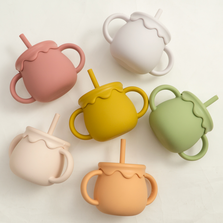 Baby Food Hero - ベビー授乳カップポータブルドリンクウェアシッピーカップ固形食品容器スナックカップ幼児学習カップ新生児用品