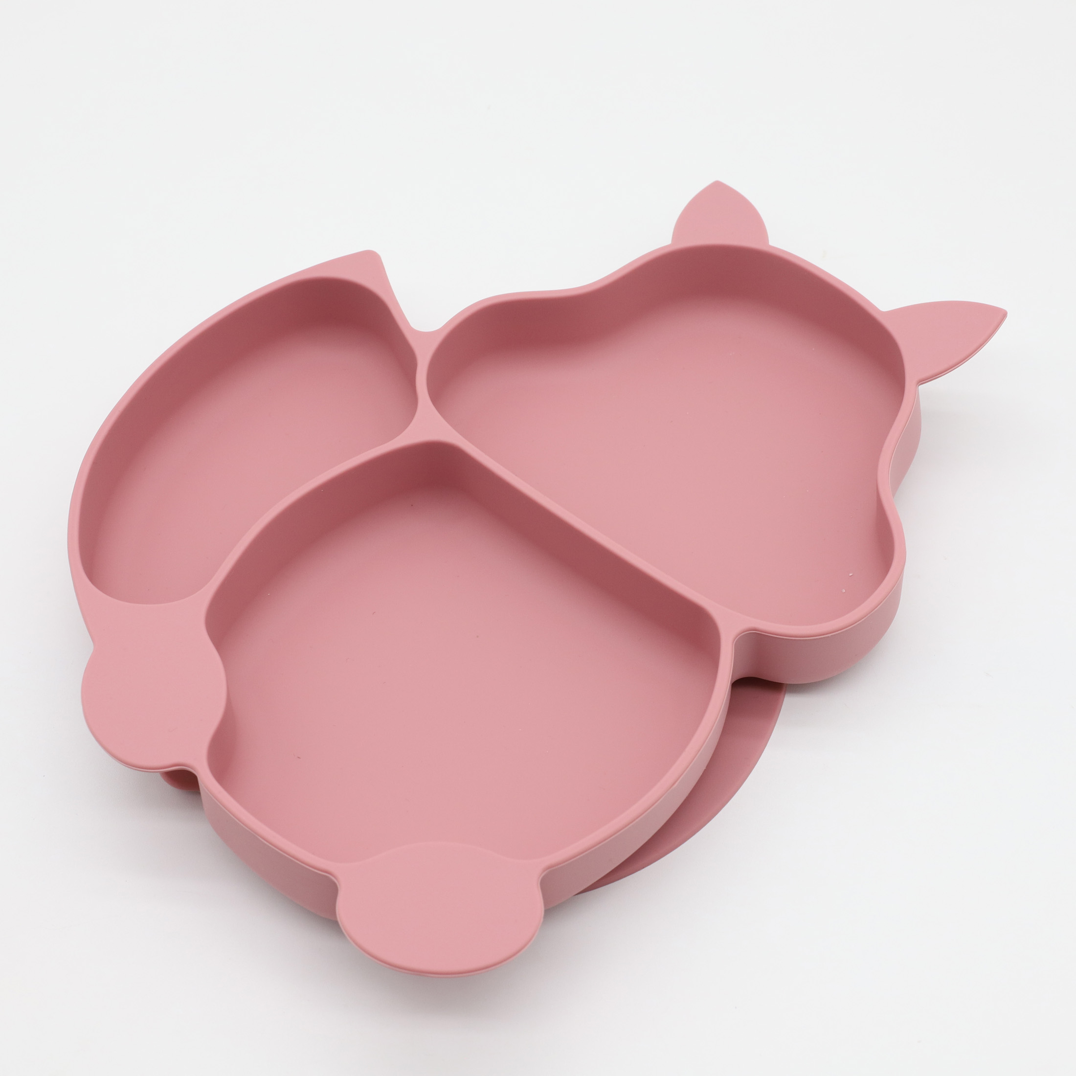 Baby Food Utensils Set - シリコーンディナープレート、強力な吸引、スプーンフォーク、赤ちゃん用カトラリーセット、3パーツセット