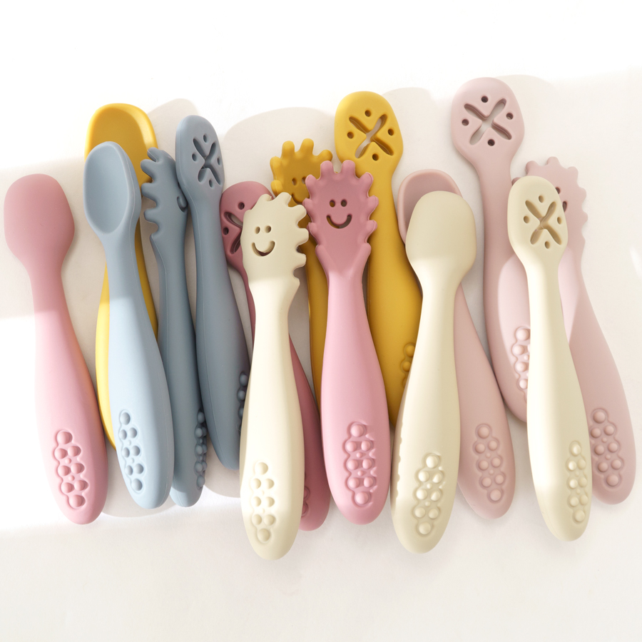 Baby Food Utensils Set - 3 個かわいい赤ちゃん学習スプーン食器セット新生児給餌スプーンセット幼児スクープ離乳カトラリー子供の Tablewar