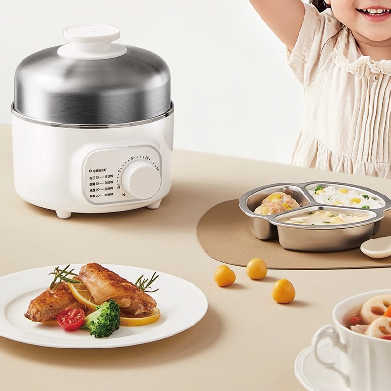 Baby Food Steamer - 400 ワット多機能卵調理器寮の朝食マシン 304 ステンレス鋼タイミングベビーフード電気蒸し器自動電源オフ