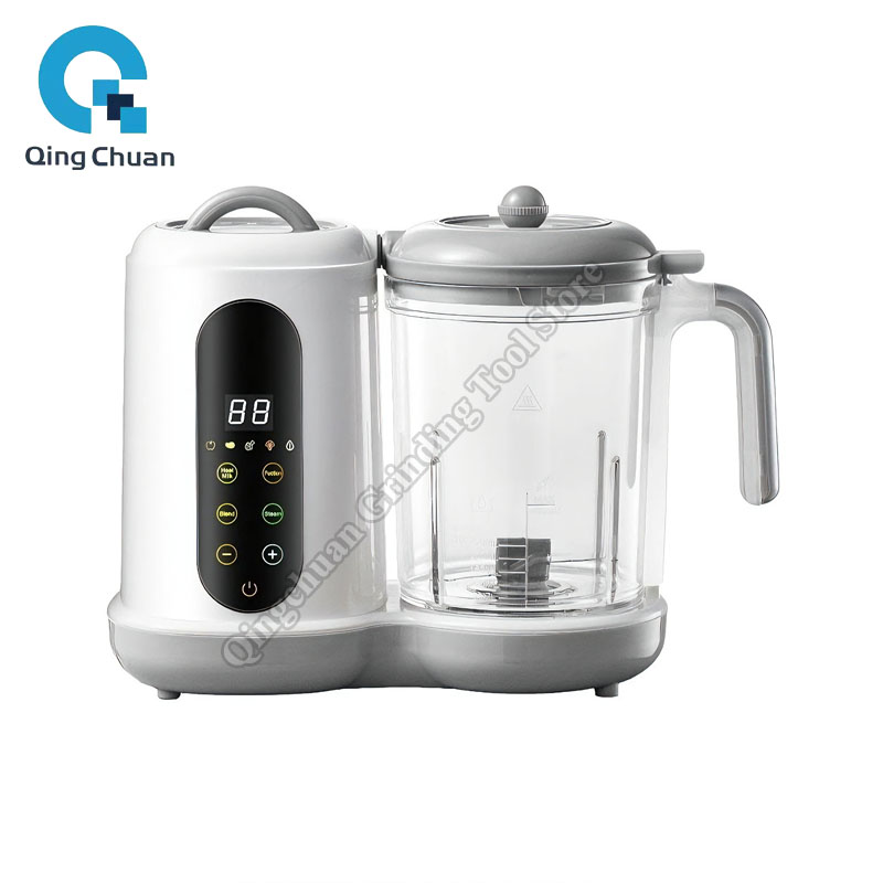 Baby Food Steamer - ベビーフードメーカー 多機能スチーマー フードミル ピューレブレンダー ミルクウォーマー 温度表示付き