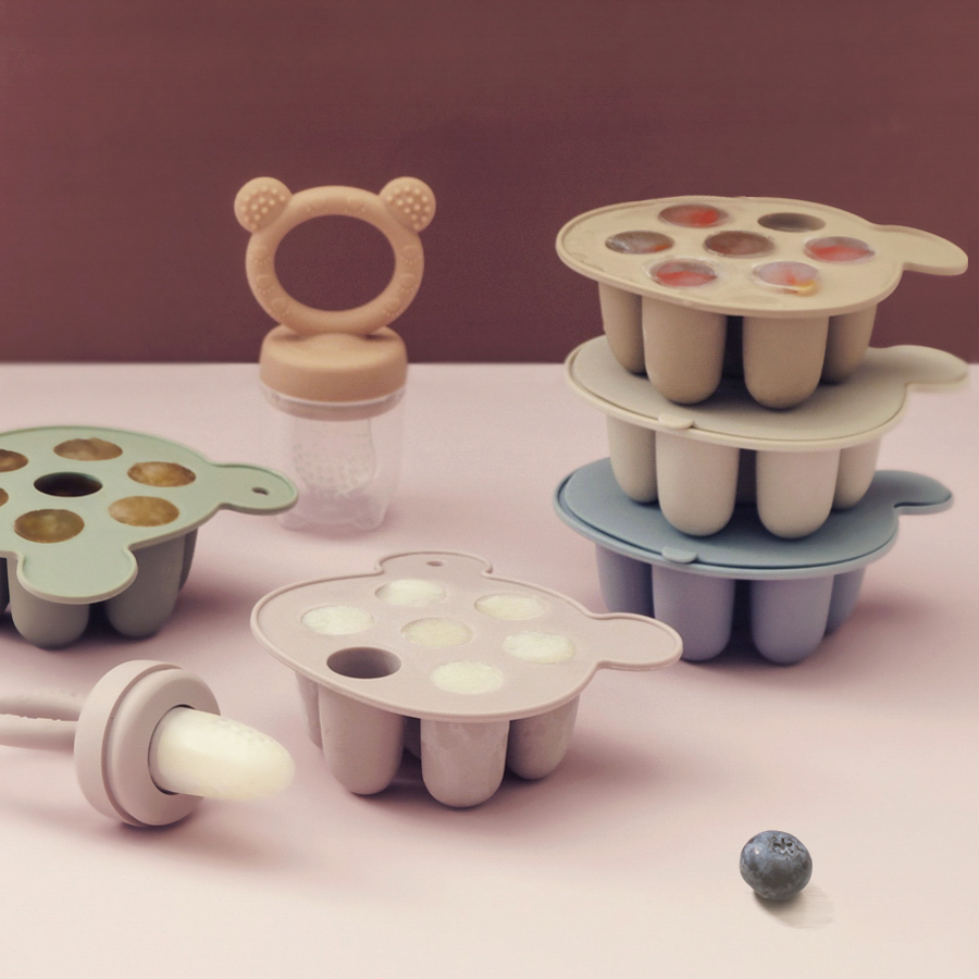 Baby Food Ideas - ベビーアイスクリームポップシリコンモールドアイスクリームメーカーアイスキャンディーモールドベビーフルーツフィーディングおしゃぶりおもちゃベビー用品