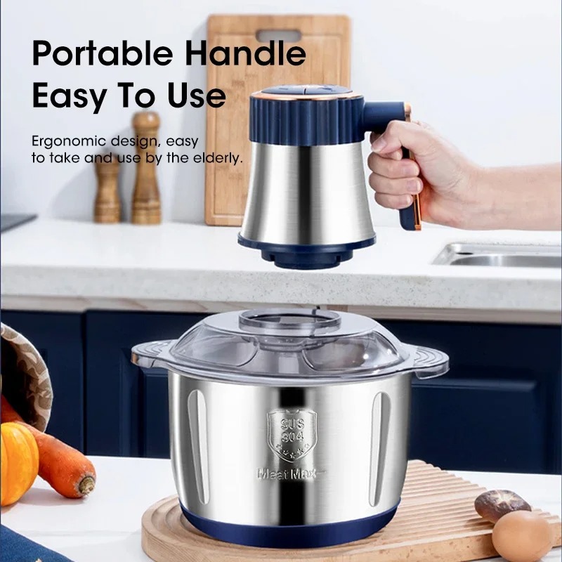 Baby Food Maker - 5L電動ミートグラインダー大容量多機能野菜スライサー＆フードプロセッサー家庭用ベビーフードメーカー