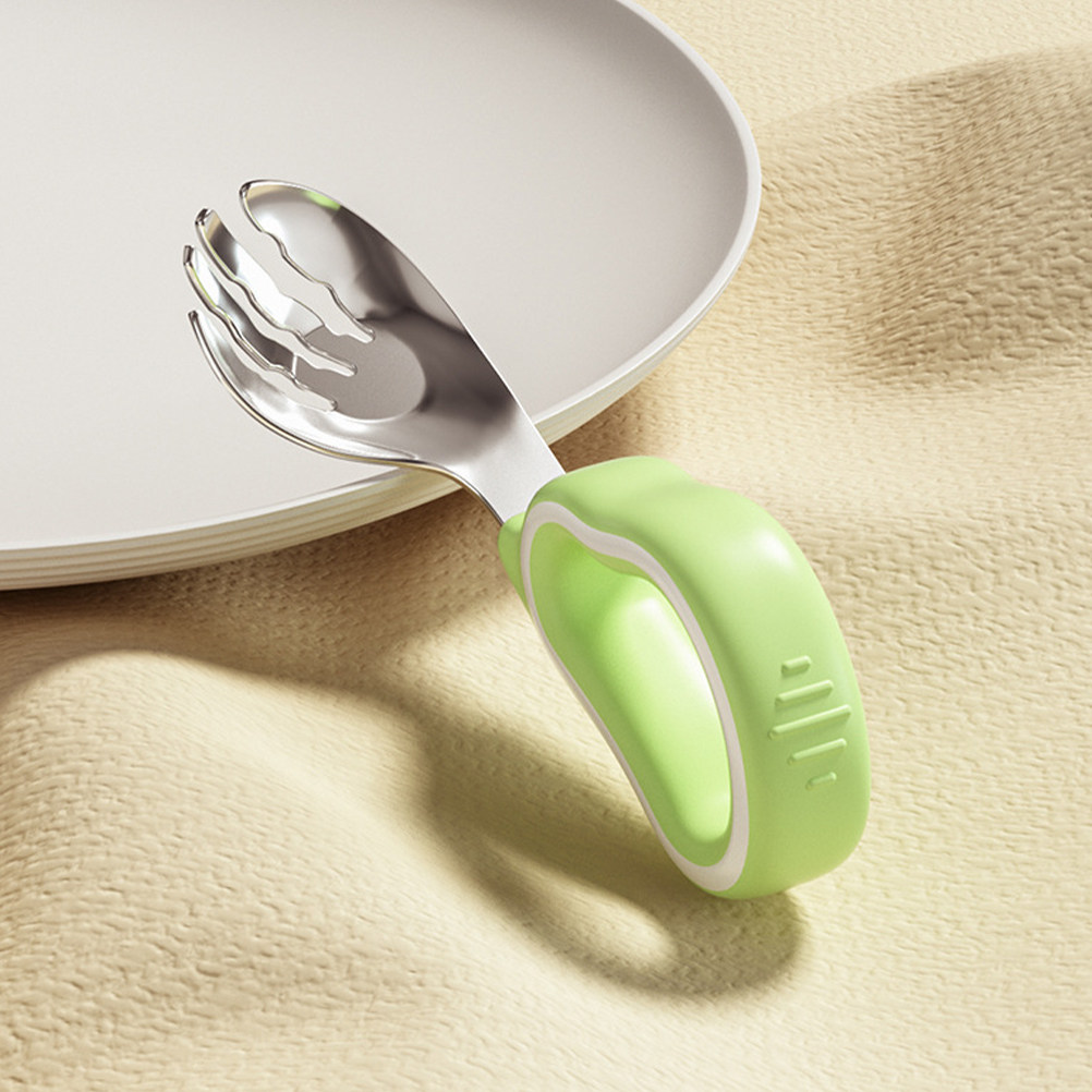 1セットの子供用トレーニングフォークとスプーン。食品衛生基準 - Baby Food Utensils Set のレビューと価格