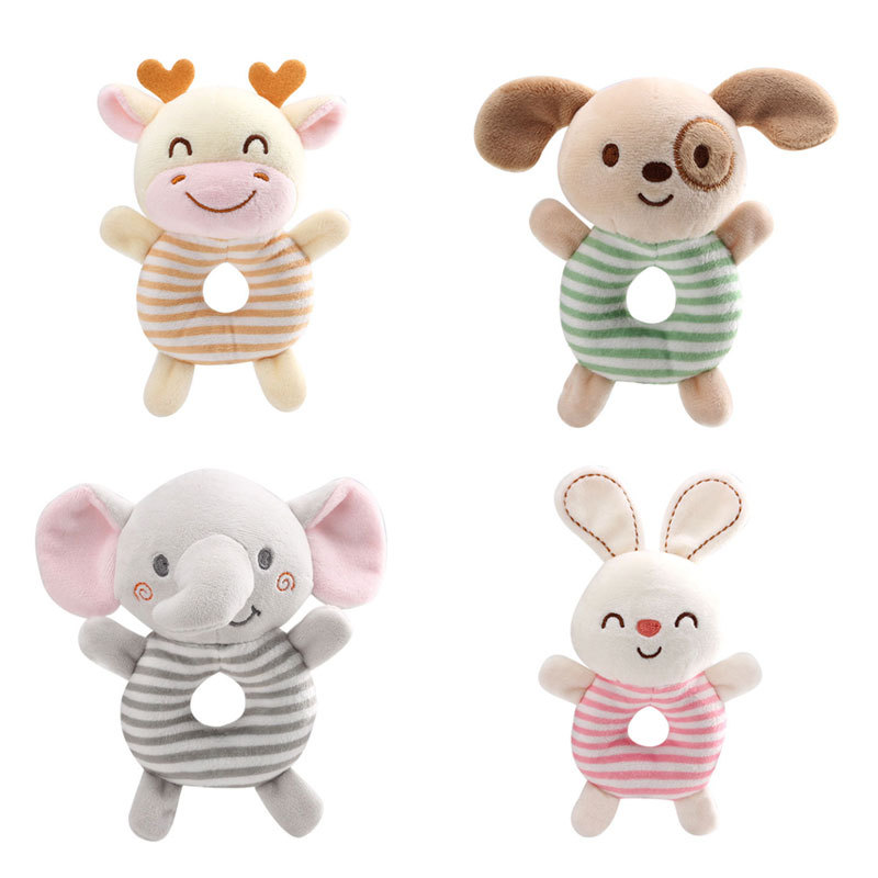 新しい赤ちゃんガラガラおもちゃ漫画の動物ぬいぐるみ幼児ハンド - Baby Food Kit のレビューと価格