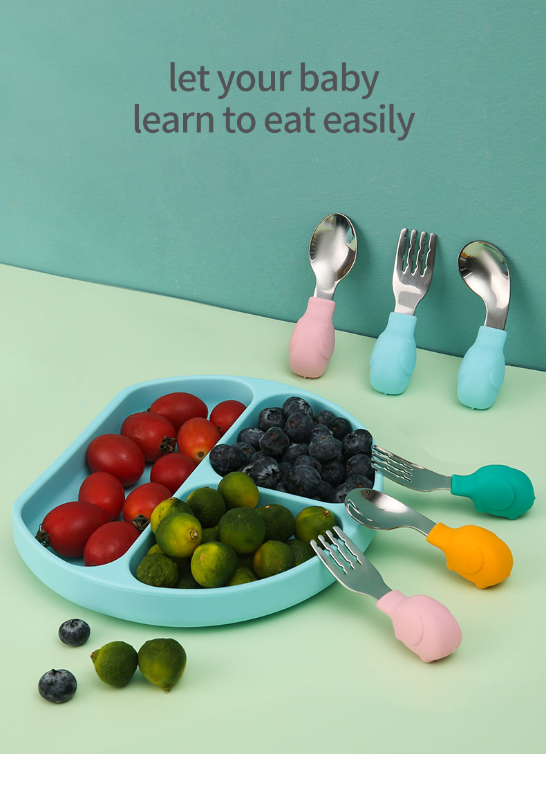 赤ちゃん用食器セット,子供用道具,ステンレス製食器,漫画幼児 - Baby Food Utensils Set のレビューと価格