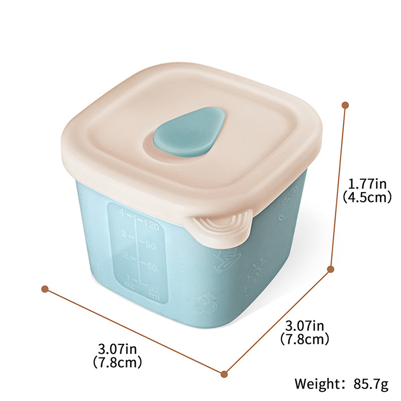 蓋付きベビーフード容器 シリコン製ベビーフード保存ボックス  - Baby Food Hero のレビューと価格