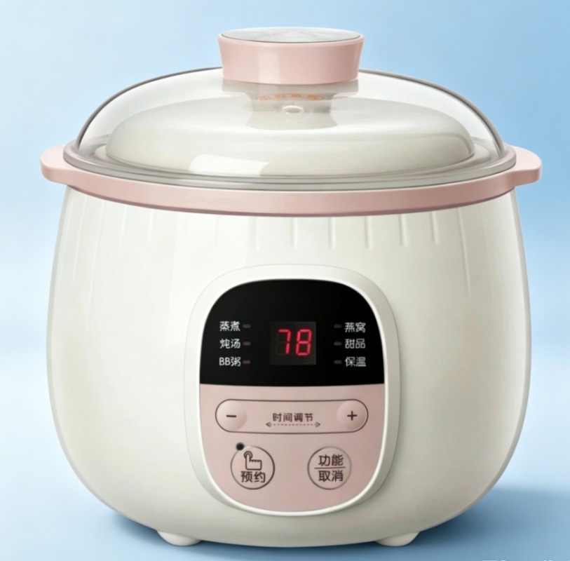 0.8L ベビーポリッジメーカー 自動セラミック煮込み鍋 2 - Baby Food Steamer のレビューと価格