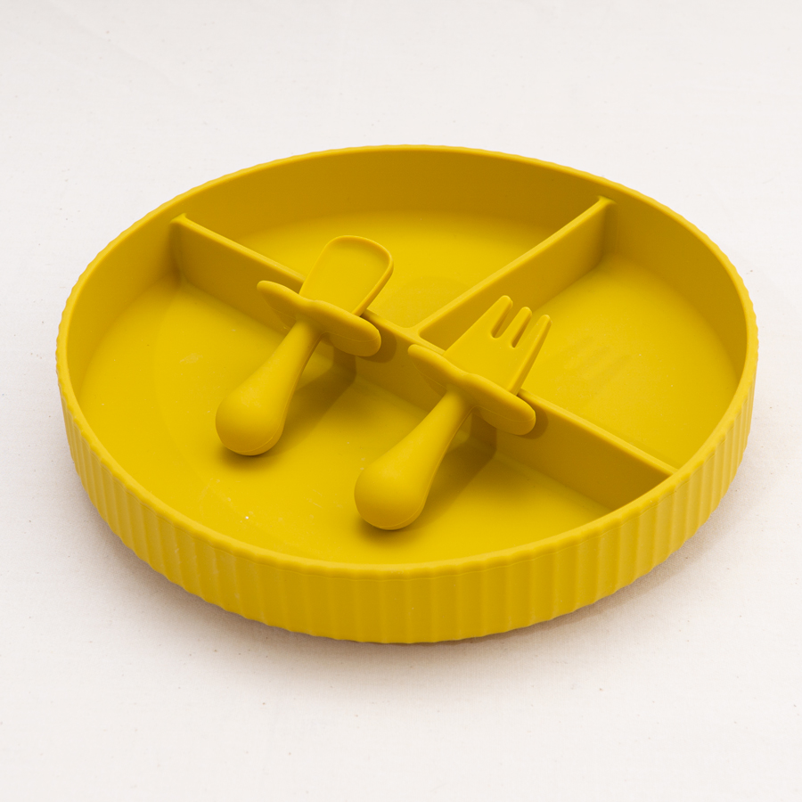 2ピース/セットbpaフリーのシリコーンミニフォークスプーン - Baby Food Utensils Set のレビューと価格