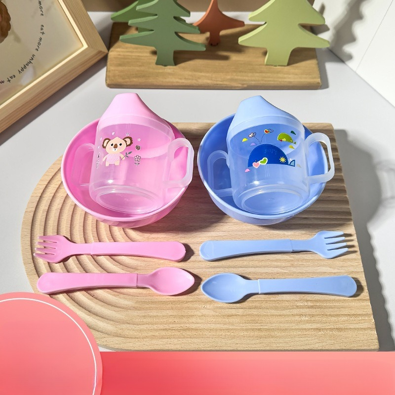 幼児および幼児向けのベビーフードと食器の4点セット 新生児用 - Baby Food Utensils Set のレビューと価格