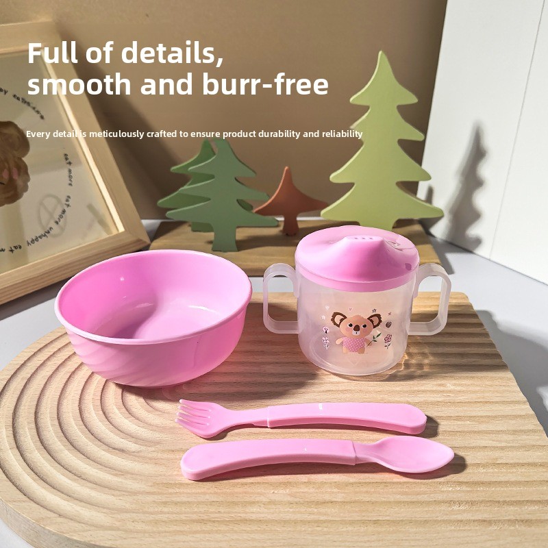 幼児および幼児向けのベビーフードと食器の4点セット 新生児用 - Baby Food Utensils Set のレビューと価格