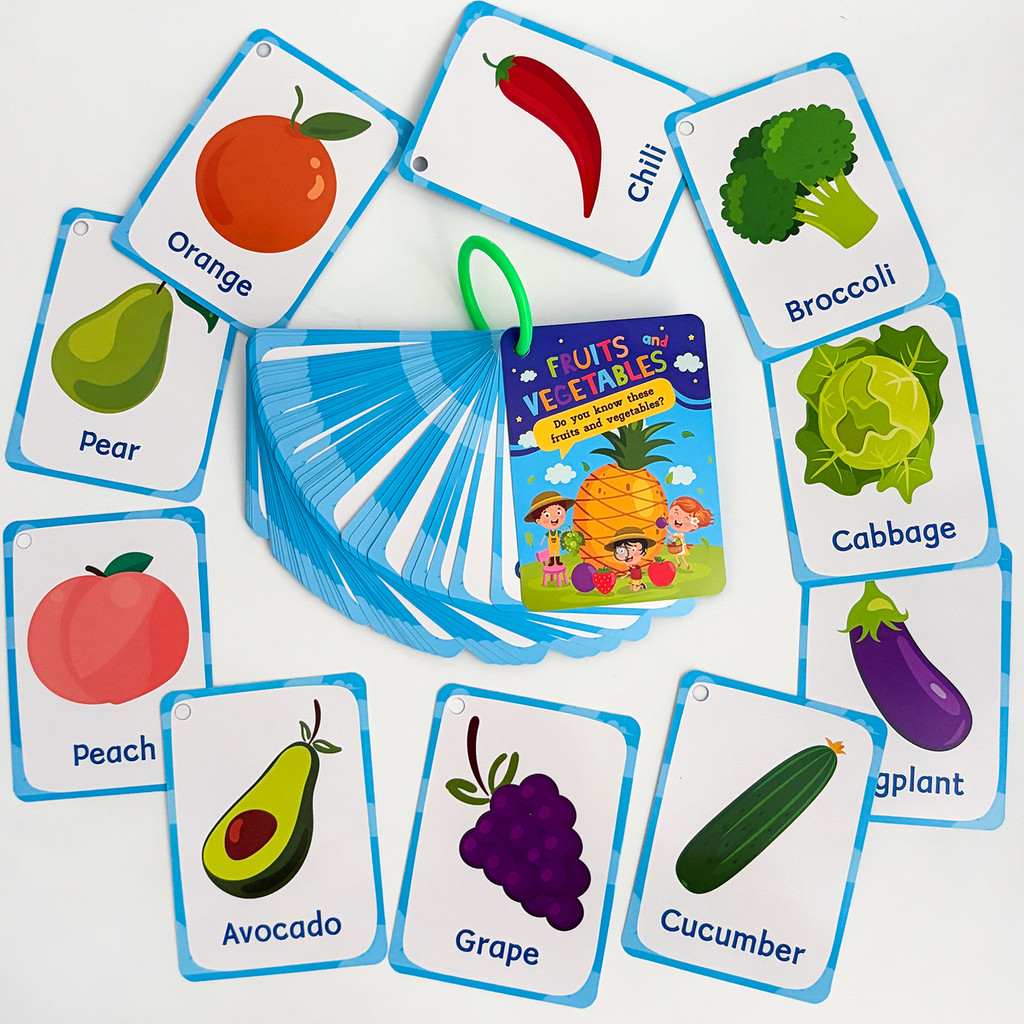 果物と野菜 英語フラッシュカード 子供用 赤ちゃんの認知発達 - Baby Food Age のレビューと価格