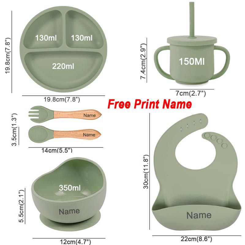 赤ちゃん用シリコンカップ,子供用食器,カスタマイズ可能な名前 - Baby Food Kit のレビューと価格