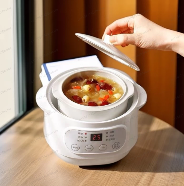 ベビー電気粥ポットセラミックスロー調理器自動ベビーフードメー - Baby Food Maker Baby Safe のレビューと価格