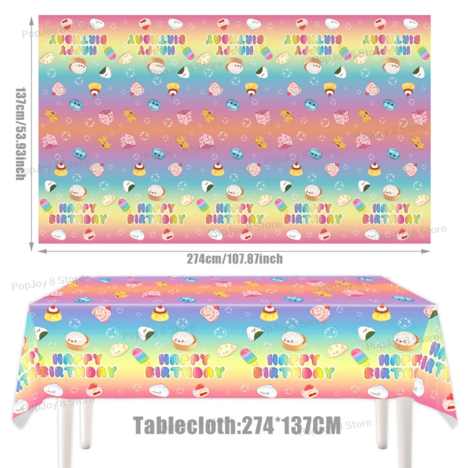 137x274cm 使い捨ての柔らかいテーブルクロス、誕生日 - Baby Food Ideas のレビューと価格