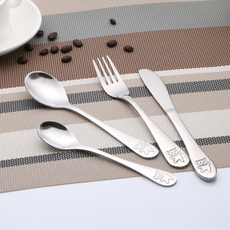 4 ピース/セットベビーティースプーンスプーン食品給餌フォー - Baby Food Utensils Set のレビューと価格