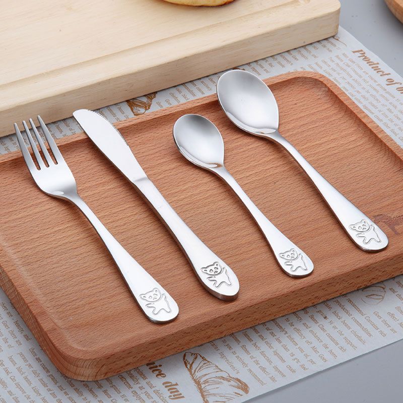 4 ピース/セットベビーティースプーンスプーン食品給餌フォー - Baby Food Utensils Set のレビューと価格