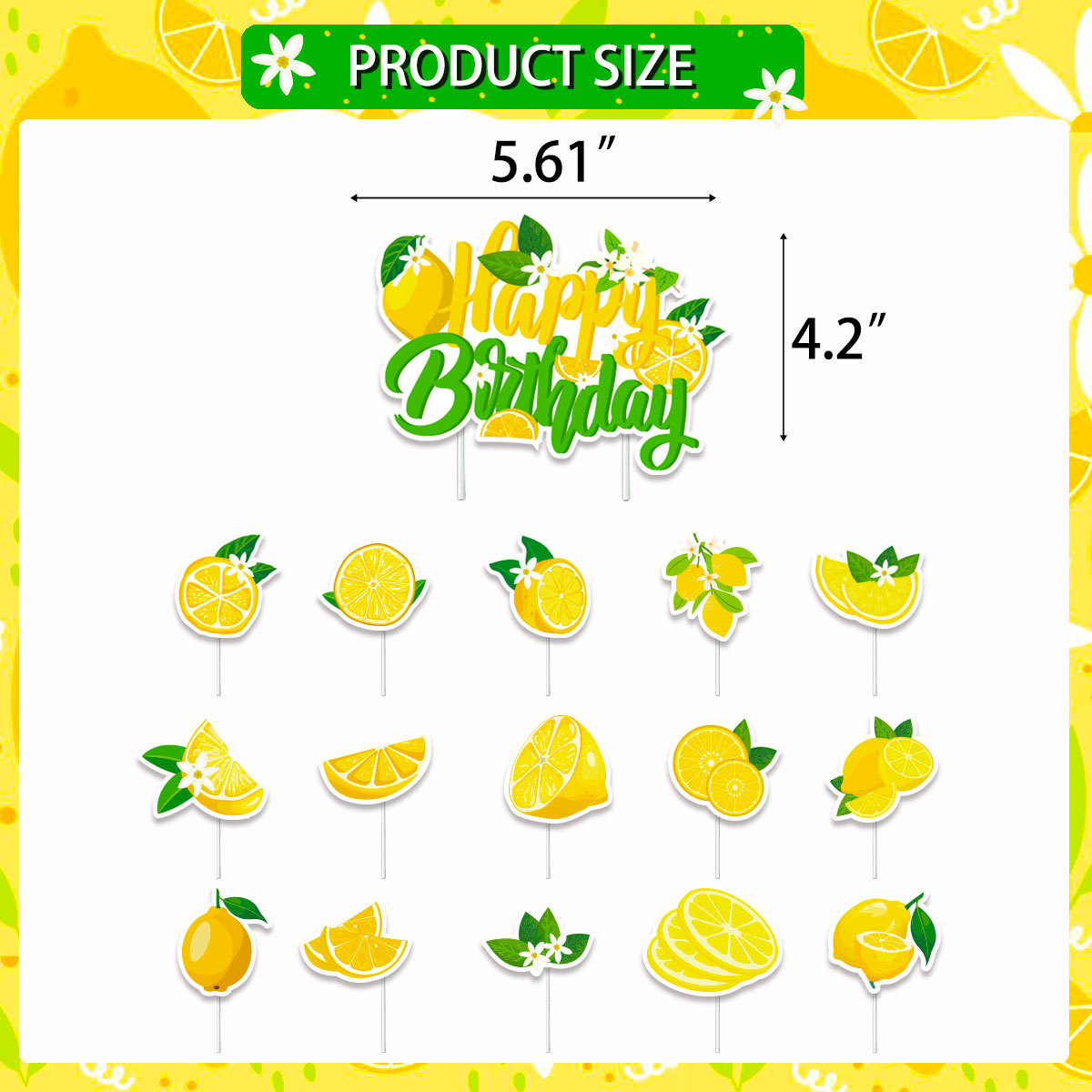 レモンカップケーキトッパー夏かわいいレモンカップケーキの装飾 - Baby Food Ideas のレビューと価格