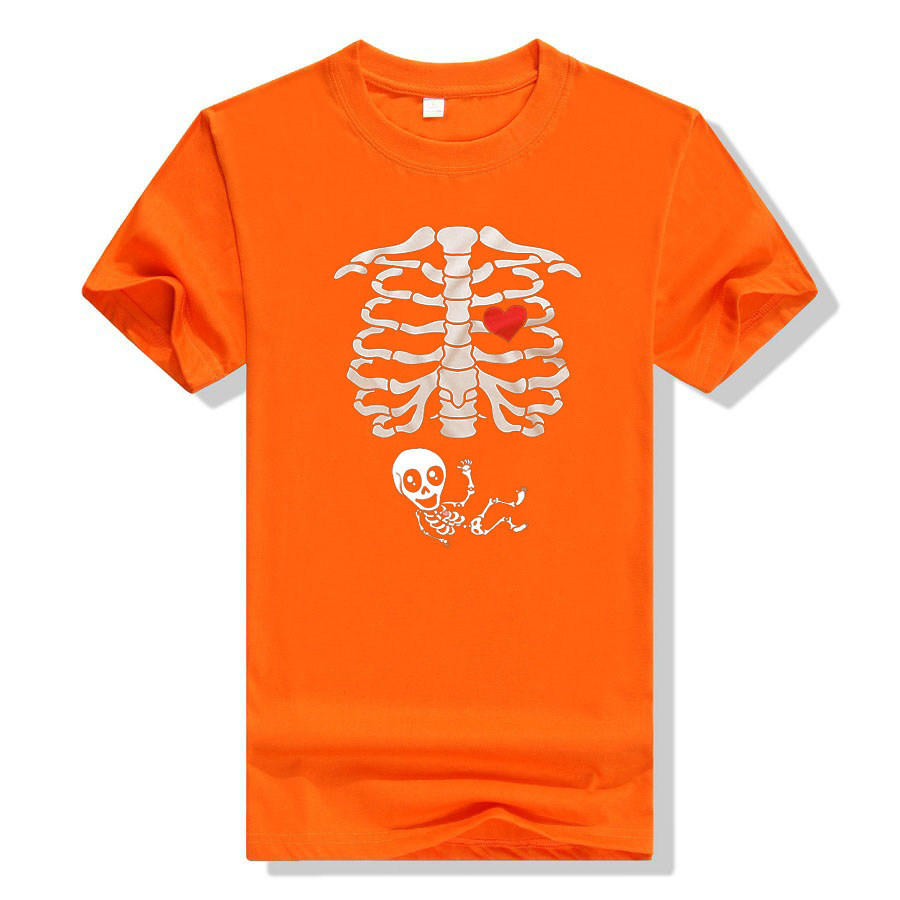 マタニティ ハロウィン スケルトン Tシャツ カップル X  - Baby Food Age のレビューと価格