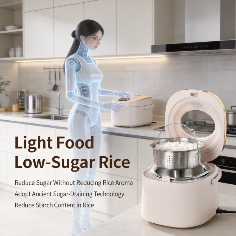 スマート低糖電気炊飯器蒸し器、保温機能付き、ポータブル家庭用 - Baby Food Steamer のレビューと価格