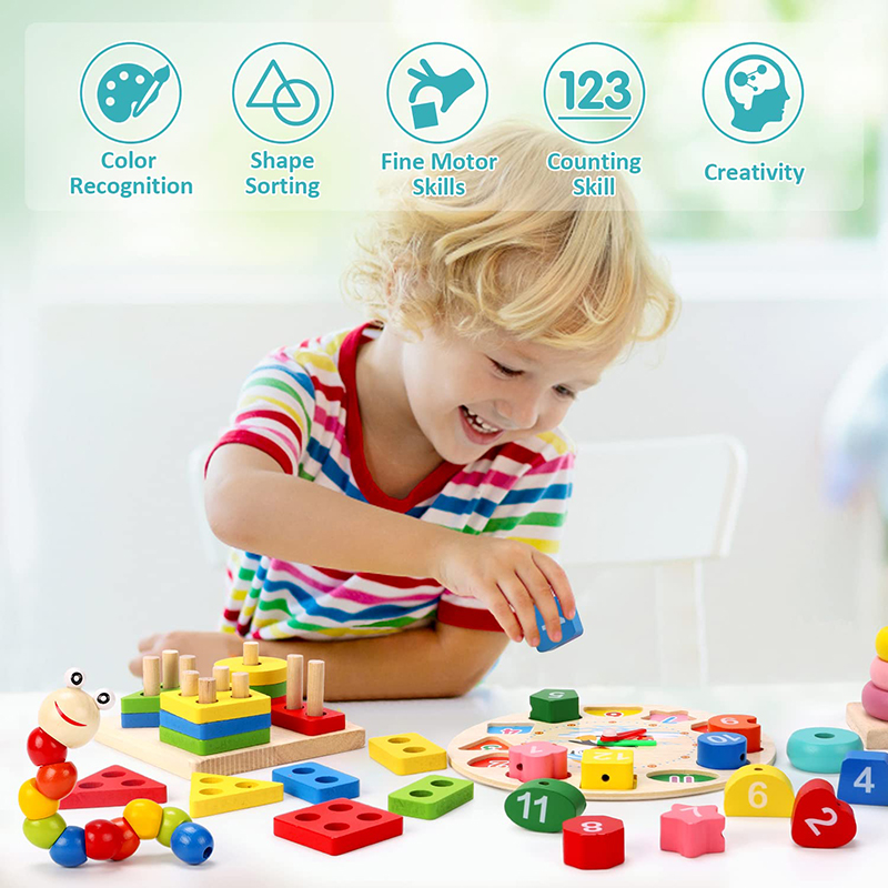 モンテッソーリ-赤ちゃん,子供向けの木製おもちゃ,教育ゲーム - Baby Food Kit のレビューと価格