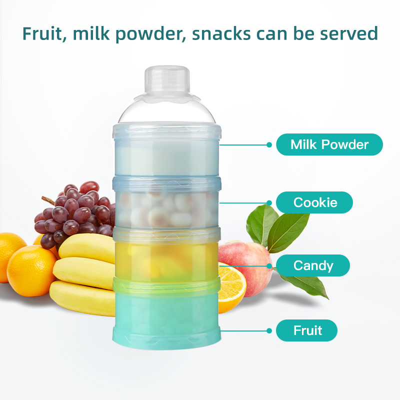 ベビー授乳ポータブル 4 層粉ミルク収納ボックスフルーツスナ - Baby Food Hero のレビューと価格