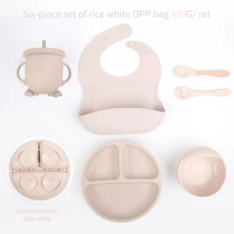 子供用シリコンミールセット、ベビートレーニングカトラリー、6 - Baby Food Kit のレビューと価格